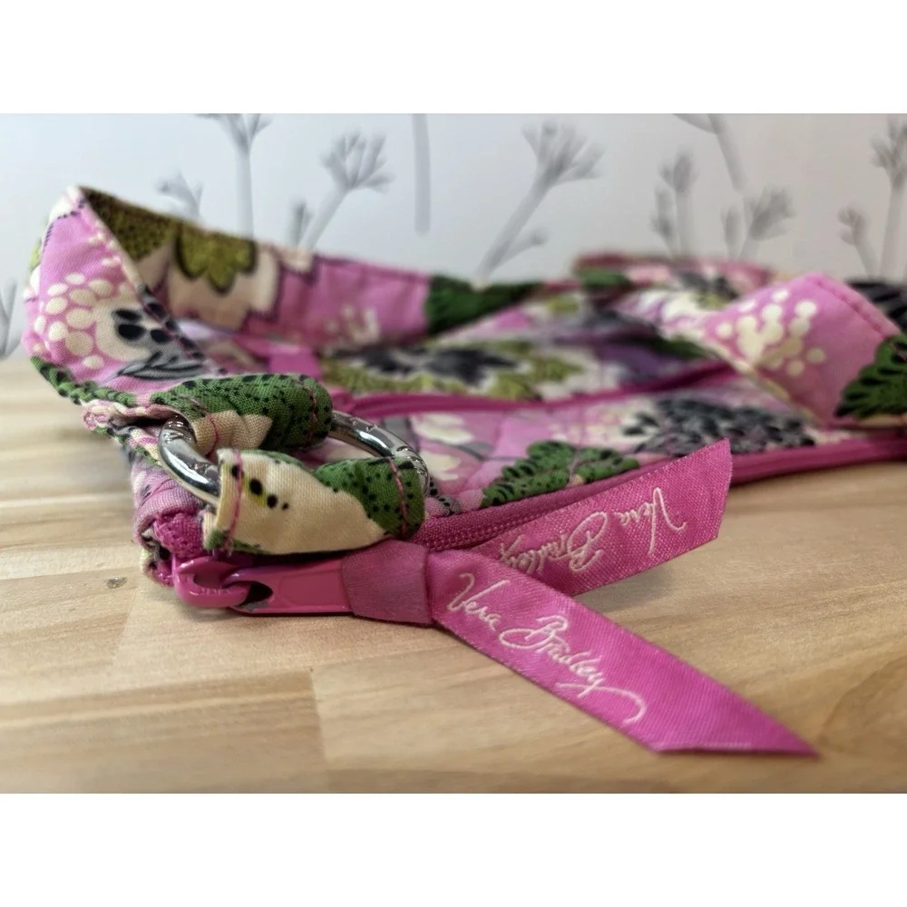 Vera Bradley Priscilla Pink Hipster Crossbody Bag with Adjustable Strap